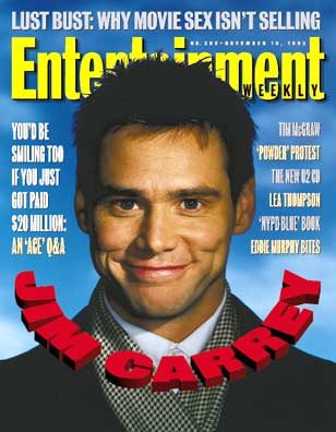 Entertainment Weekly
Jim Carrey on the cover of Entertainment Weekly.

Issue: #300 - November 10, 1995
Keywords: Entertainment Weekly Magazine 1995