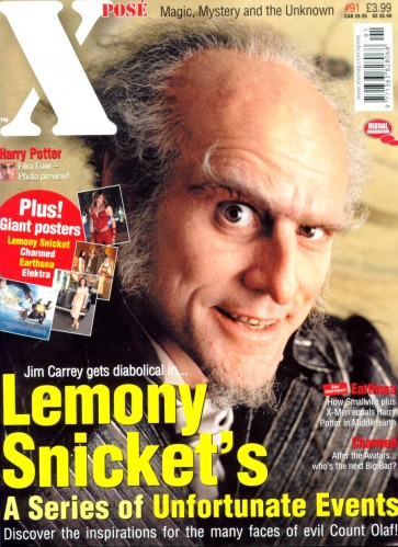 X-Pose
Jim Carrey on the cover of the British X-Pose Magazine.

Issue: #91 - December, 2004
Keywords: X-Pose Magazine UK Lemony Snicket Count Olaf 2004